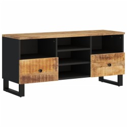 vidaXL Mobile TV 100x33x46cm Legno Massello Mango e Legno Multistrato