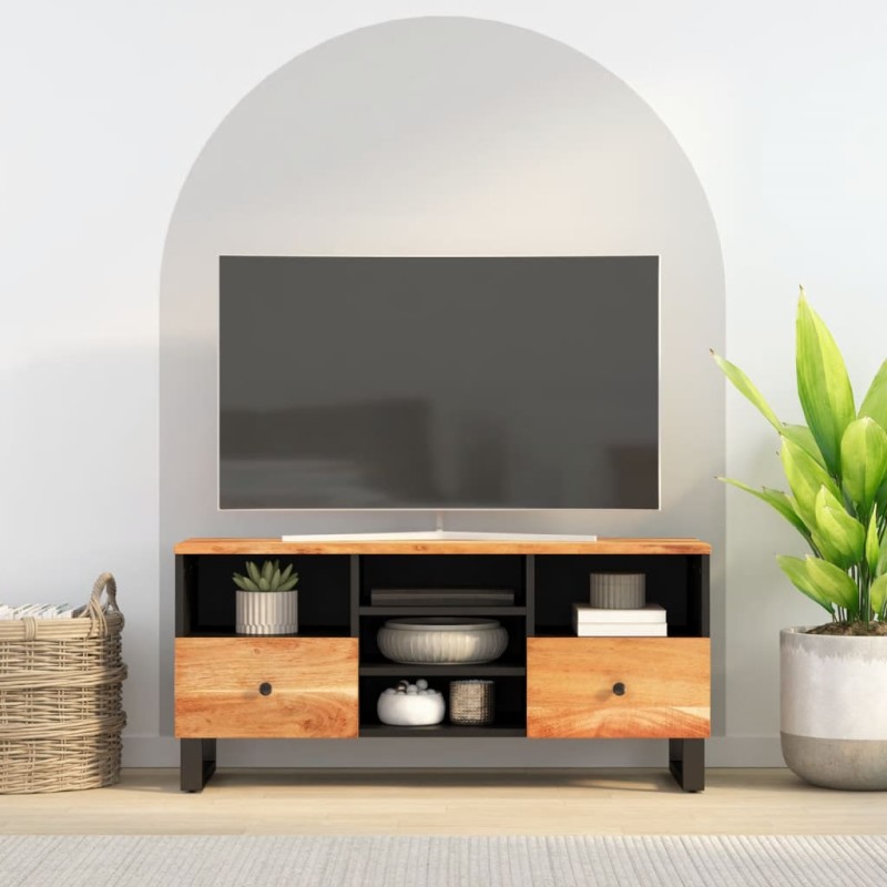vidaXL Mobile TV 100x33x46cm Legno Massello Acacia e Legno Multistrato vidaXL Mobile TV 100x33x46cm Legno Massello Acacia e Legno Multistrato