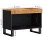 vidaXL Mobile Porta TV 60x33x43,5 cm in Legno Massello di Mango vidaXL Mobile Porta TV 60x33x43,5 cm in Legno Massello di Mango