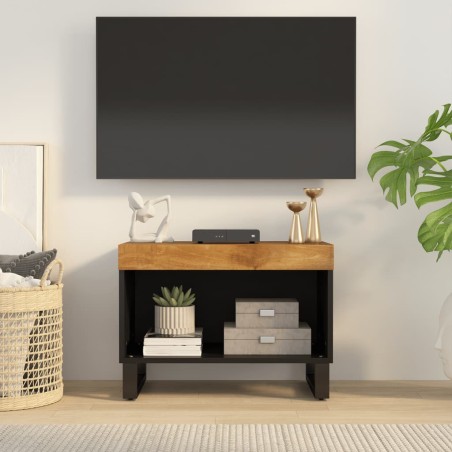 vidaXL Mobile Porta TV 60x33x43,5 cm in Legno Massello di Mango