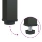 vidaXL Mobile Porta TV Nero 105x35x50 cm Vetro e Acciaio vidaXL Mobile Porta TV Nero 105x35x50 cm Vetro e Acciaio