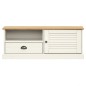 vidaXL Mobile Porta TV VIGO Bianco 106x40x40 cm Legno Massello di Pino