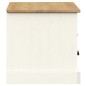 vidaXL Mobile Porta TV VIGO Bianco 106x40x40 cm Legno Massello di Pino