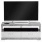 FMD Mobile per TV/Hi-Fi in Grigio Cemento e Bianco Lucido FMD Mobile per TV/Hi-Fi in Grigio Cemento e Bianco Lucido