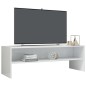 vidaXL Mobile TV Bianco Lucido 120x40x40 cm in Truciolato vidaXL Mobile TV Bianco Lucido 120x40x40 cm in Truciolato