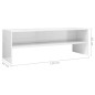 vidaXL Mobile TV Bianco Lucido 120x40x40 cm in Truciolato vidaXL Mobile TV Bianco Lucido 120x40x40 cm in Truciolato
