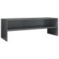 vidaXL Mobile TV Grigio Lucido 120x40x40 cm in Truciolato vidaXL Mobile TV Grigio Lucido 120x40x40 cm in Truciolato