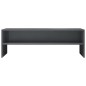 vidaXL Mobile TV Grigio Lucido 120x40x40 cm in Truciolato vidaXL Mobile TV Grigio Lucido 120x40x40 cm in Truciolato