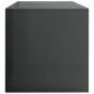 vidaXL Mobile TV Grigio Lucido 120x40x40 cm in Truciolato vidaXL Mobile TV Grigio Lucido 120x40x40 cm in Truciolato