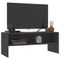 vidaXL Mobile TV Grigio 100x40x40 cm in Truciolato vidaXL Mobile TV Grigio 100x40x40 cm in Truciolato