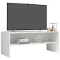 vidaXL Mobile TV Bianco Lucido 100x40x40 cm in Truciolato vidaXL Mobile TV Bianco Lucido 100x40x40 cm in Truciolato