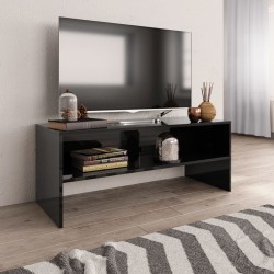 vidaXL Mobile TV Nero Lucido 100x40x40 cm in Truciolato 