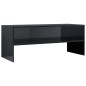 vidaXL Mobile TV Nero Lucido 100x40x40 cm in Truciolato vidaXL Mobile TV Nero Lucido 100x40x40 cm in Truciolato