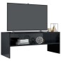 vidaXL Mobile TV Nero Lucido 100x40x40 cm in Truciolato vidaXL Mobile TV Nero Lucido 100x40x40 cm in Truciolato