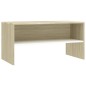 vidaXL Mobile TV Bianco e Rovere Sonoma 80x40x40 cm Legno Multistrato
