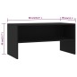vidaXL Mobile Porta TV Nero 80x40x40 cm in Legno Multistrato vidaXL Mobile Porta TV Nero 80x40x40 cm in Legno Multistrato