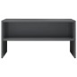 vidaXL Mobile TV Grigio Lucido 80x40x40 cm in Truciolato vidaXL Mobile TV Grigio Lucido 80x40x40 cm in Truciolato