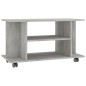 vidaXL Mobile TV con Ruote Grigio Cemento 80x40x40 cm in Multistrato vidaXL Mobile TV con Ruote Grigio Cemento 80x40x40 cm in Multistrato