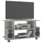 vidaXL Mobile TV con Ruote Grigio Cemento 80x40x40 cm in Multistrato vidaXL Mobile TV con Ruote Grigio Cemento 80x40x40 cm in Multistrato