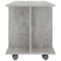 vidaXL Mobile TV con Ruote Grigio Cemento 80x40x40 cm in Multistrato vidaXL Mobile TV con Ruote Grigio Cemento 80x40x40 cm in Multistrato