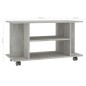 vidaXL Mobile TV con Ruote Grigio Cemento 80x40x40 cm in Multistrato vidaXL Mobile TV con Ruote Grigio Cemento 80x40x40 cm in Multistrato