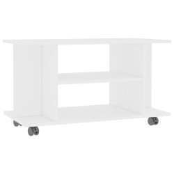 vidaXL Mobile TV con Ruote Bianco 80x40x40 cm in Truciolato