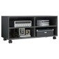 vidaXL Mobile TV con Ruote Grigio Lucido 90x35x35 cm in Truciolato vidaXL Mobile TV con Ruote Grigio Lucido 90x35x35 cm in Truciolato