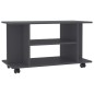 vidaXL Mobile TV con Ruote Grigio 80x40x40 cm in Truciolato vidaXL Mobile TV con Ruote Grigio 80x40x40 cm in Truciolato