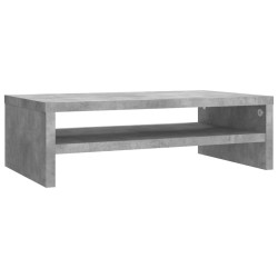 vidaXL Supporto per Schermo Grigio Cemento 42x24x13 cm in Truciolato 