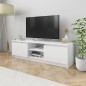 vidaXL Mobile TV Bianco Lucido 120x30x35,5 cm in Truciolato vidaXL Mobile TV Bianco Lucido 120x30x35,5 cm in Truciolato