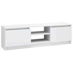 vidaXL Mobile TV Bianco Lucido 120x30x35,5 cm in Truciolato