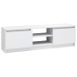 vidaXL Mobile TV Bianco Lucido 120x30x35,5 cm in Truciolato vidaXL Mobile TV Bianco Lucido 120x30x35,5 cm in Truciolato