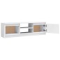 vidaXL Mobile TV Bianco Lucido 120x30x35,5 cm in Truciolato vidaXL Mobile TV Bianco Lucido 120x30x35,5 cm in Truciolato