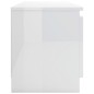 vidaXL Mobile TV Bianco Lucido 120x30x35,5 cm in Truciolato vidaXL Mobile TV Bianco Lucido 120x30x35,5 cm in Truciolato