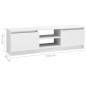 vidaXL Mobile TV Bianco Lucido 120x30x35,5 cm in Truciolato vidaXL Mobile TV Bianco Lucido 120x30x35,5 cm in Truciolato