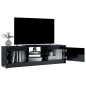 vidaXL Mobile TV Nero Lucido 120x30x35,5 cm in Truciolato vidaXL Mobile TV Nero Lucido 120x30x35,5 cm in Truciolato
