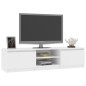 vidaXL Mobile Porta TV Bianco 140x40x35,5 cm in Legno Multistrato vidaXL Mobile Porta TV Bianco 140x40x35,5 cm in Legno Multistrato