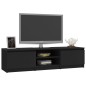 vidaXL Mobile Porta TV Nero 140x40x35,5 cm in Legno Multistrato