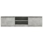 vidaXL Mobile TV Grigio Cemento 140x40x35,5 cm in Truciolato