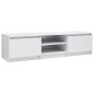 vidaXL Mobile Porta TV Bianco Lucido 140x40x35,5 cm Legno Multistrato vidaXL Mobile Porta TV Bianco Lucido 140x40x35,5 cm Legno Multistrato