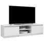 vidaXL Mobile Porta TV Bianco Lucido 140x40x35,5 cm Legno Multistrato vidaXL Mobile Porta TV Bianco Lucido 140x40x35,5 cm Legno Multistrato