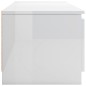 vidaXL Mobile Porta TV Bianco Lucido 140x40x35,5 cm Legno Multistrato vidaXL Mobile Porta TV Bianco Lucido 140x40x35,5 cm Legno Multistrato