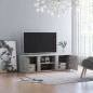 vidaXL Mobile Porta TV Grigio Cemento 120x34x37 cm in Truciolato