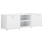 vidaXL Mobile Porta TV Bianco Lucido 120x34x37 cm in Truciolato vidaXL Mobile Porta TV Bianco Lucido 120x34x37 cm in Truciolato