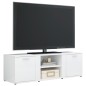 vidaXL Mobile Porta TV Bianco Lucido 120x34x37 cm in Truciolato vidaXL Mobile Porta TV Bianco Lucido 120x34x37 cm in Truciolato