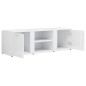 vidaXL Mobile Porta TV Bianco Lucido 120x34x37 cm in Truciolato vidaXL Mobile Porta TV Bianco Lucido 120x34x37 cm in Truciolato