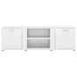 vidaXL Mobile Porta TV Bianco Lucido 120x34x37 cm in Truciolato vidaXL Mobile Porta TV Bianco Lucido 120x34x37 cm in Truciolato