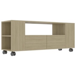 vidaXL Mobile per TV Rovere Sonoma 120x35x48 cm Legno Multistrato