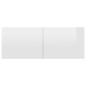 vidaXL Mobile TV Bianco Lucido 80x30x30 cm in Truciolato vidaXL Mobile TV Bianco Lucido 80x30x30 cm in Truciolato