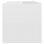 vidaXL Mobile Porta TV Bianco Lucido 100x30x30 cm in Legno Multistrato